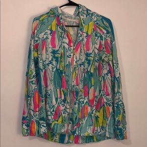 LILY PULITZER ZIP UP HOODIE